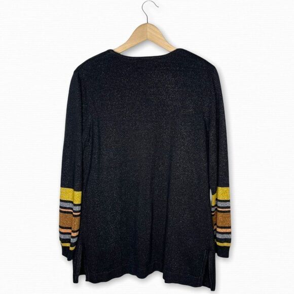 BOB MACKIE Metallic Knit Cardigan Cami Set - Picture 4 of 9